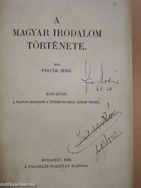 A magyar irodalom története I-II.