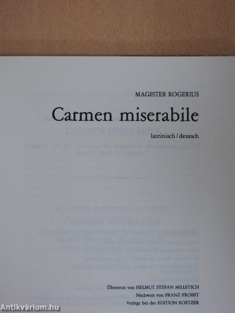 Carmen miserabile