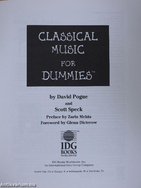 Classical Music for Dummies - CD-vel