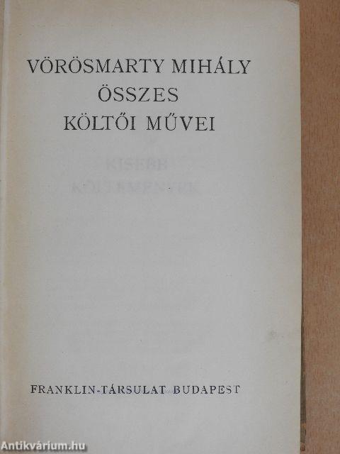 Vörösmarty Mihály összes költői művei