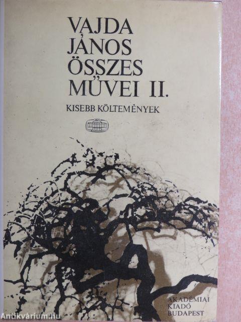 Vajda János összes művei II.