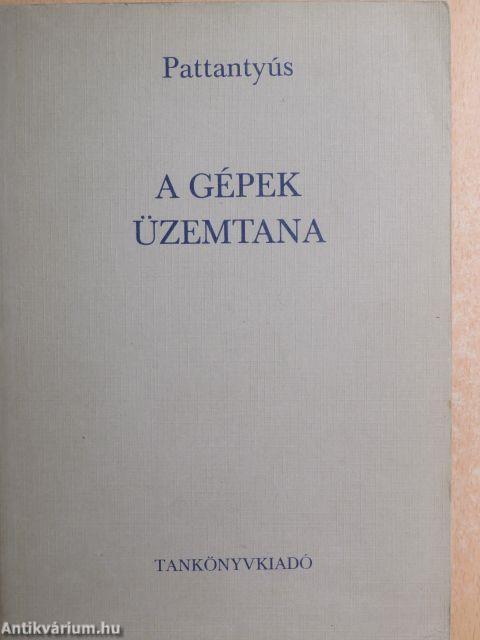 A gépek üzemtana