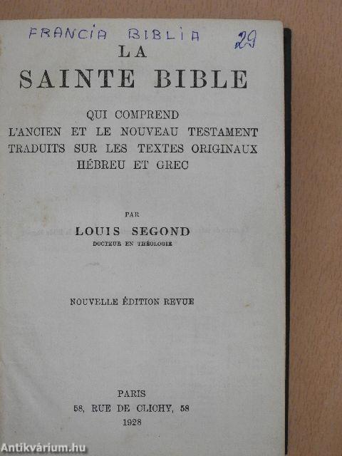 La Sainte Bible
