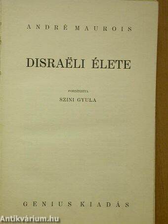 Disraeli élete