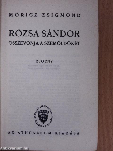 Rózsa Sándor összevonja a szemöldökét