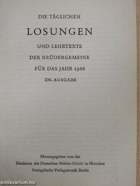 Losungen 1966