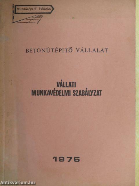 Vállalati munkavédelmi szabályzat