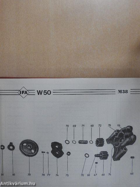 IFA W-50 tehergépkocsi alkatrészkatalógusa I.