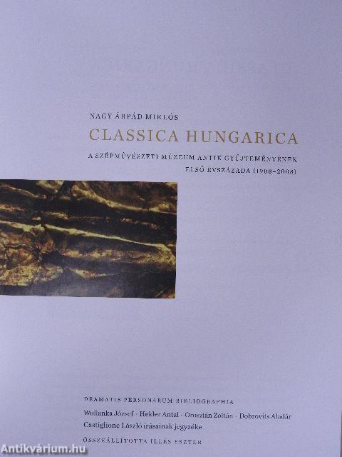 Classica hungarica - A Szépművészeti Múzeum antik gyűjteményének első évszázada