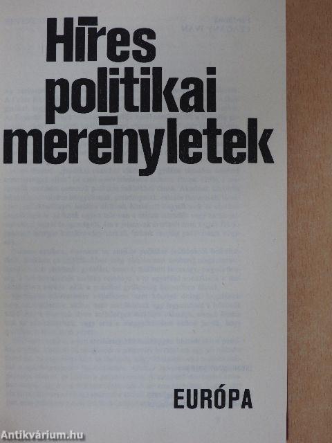 Híres politikai merényletek