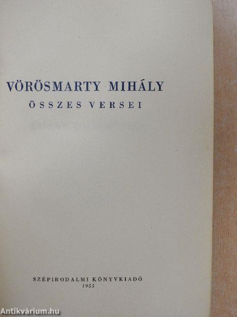 Vörösmarty Mihály összes versei I-II.