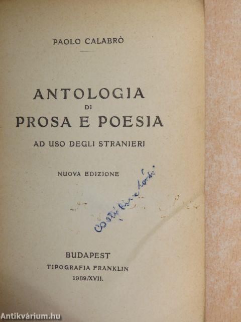 Antologia di prosa e poesia (Dr. Castiglione László könyvtárából)