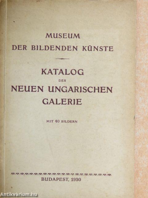 Katalog der Neuen Ungarischen Galerie