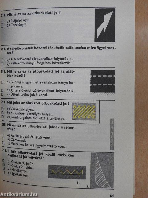 Gyakorló feladatok a közlekedési ismeretek tanulásához