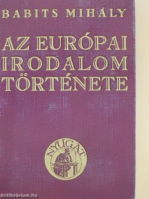 Az európai irodalom története