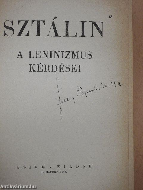 A leninizmus kérdései