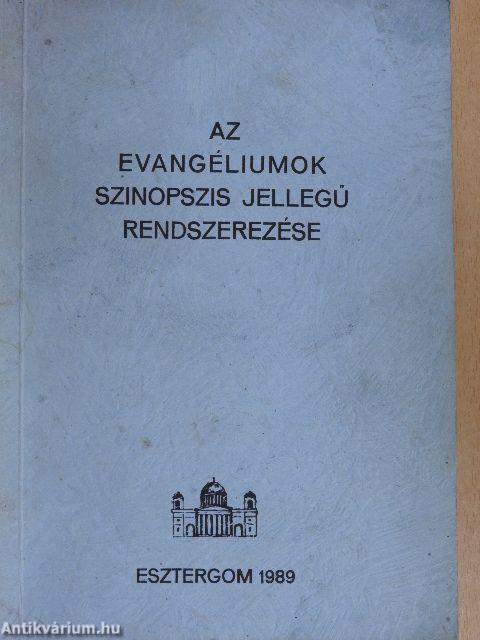 Az evangéliumok szinopszis jellegű rendszerezése