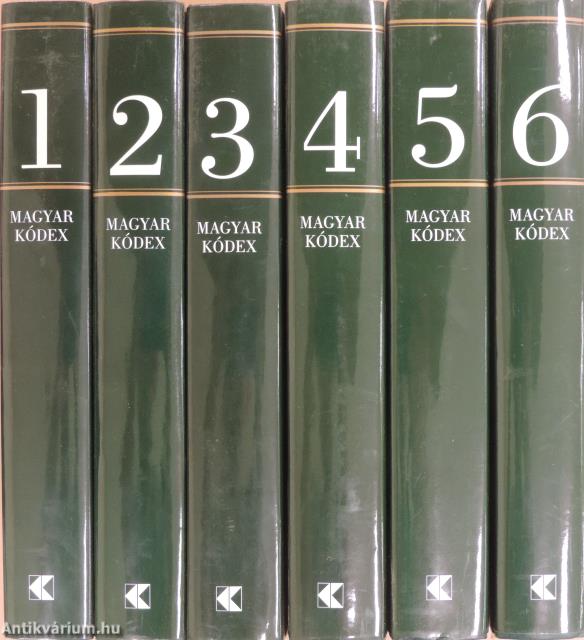 Magyar kódex 1-6. - 5 db CD-vel