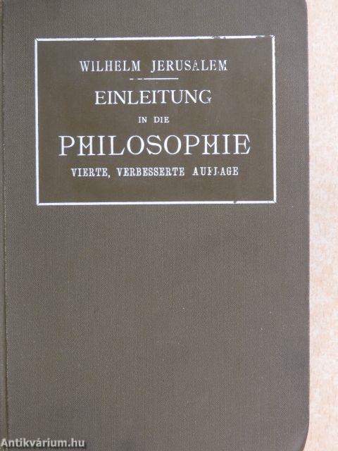 Einleitung in die Philosophie 