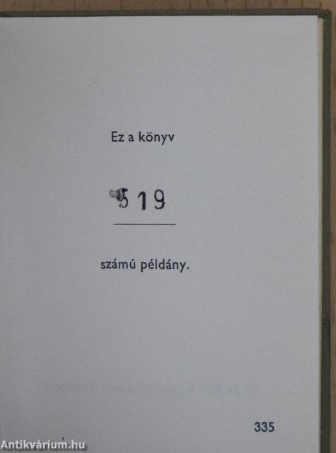 Magyar postabélyeg III. (minikönyv) (számozott)