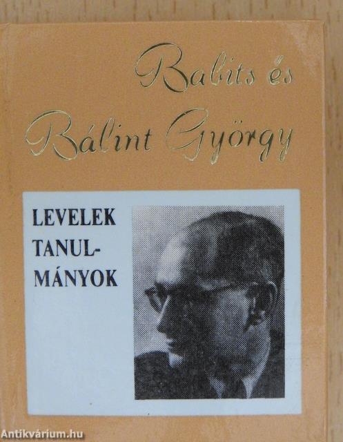 Babits és Bálint György (minikönyv)