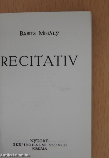 Recitativ (minikönyv)