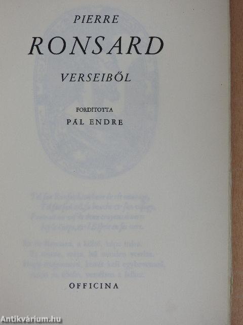 Pierre Ronsard verseiből