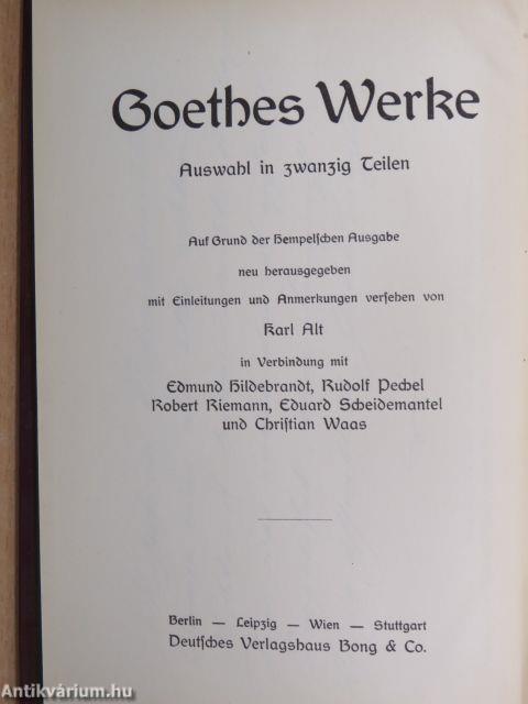 Goethes Werke 18-19. (gótbetűs)