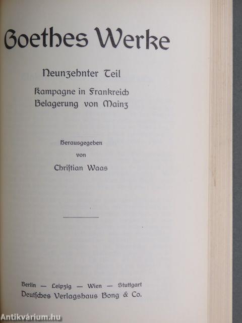 Goethes Werke 18-19. (gótbetűs)