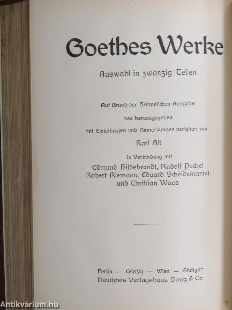 Goethes Werke 18-19. (gótbetűs)