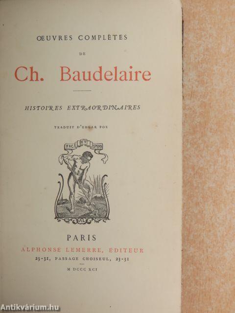 Oeuvres complétes du Ch. Baudelaire