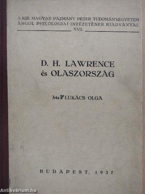 D. H. Lawrence és Olaszország