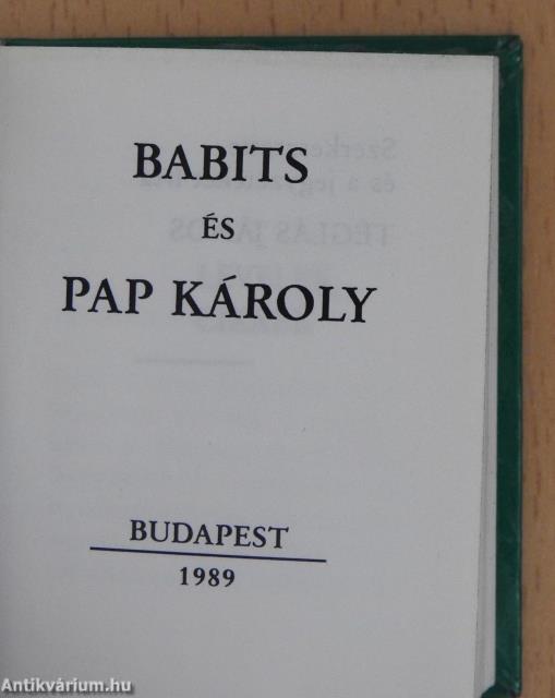 Babits és Pap Károly (minikönyv)