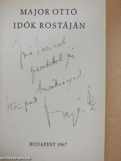 Idők rostáján (dedikált példány)