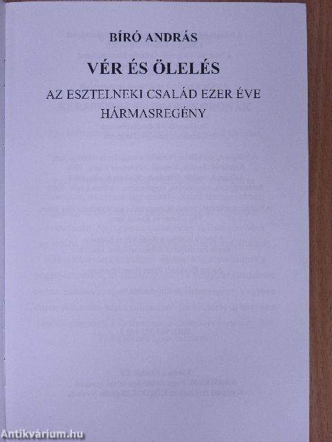 Vér és ölelés (dedikált példány)