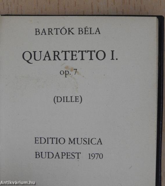 Quartetto I. (minikönyv)