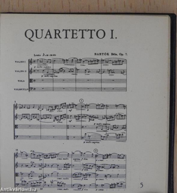 Quartetto I. (minikönyv)