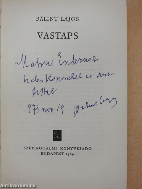 Vastaps (dedikált példány)