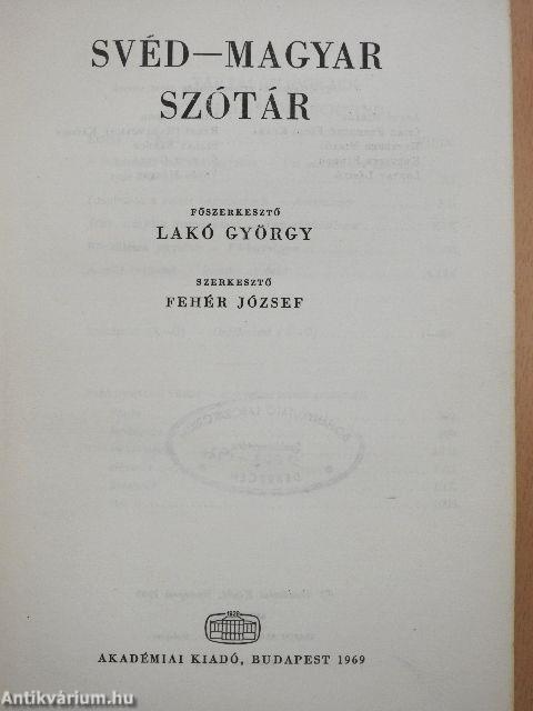 Svéd-magyar szótár