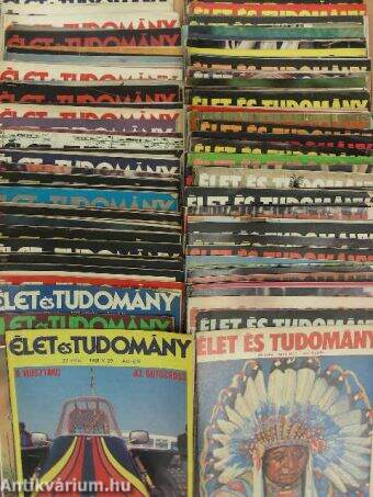 Élet és Tudomány 1977-1985. (vegyes számok, 120 db)