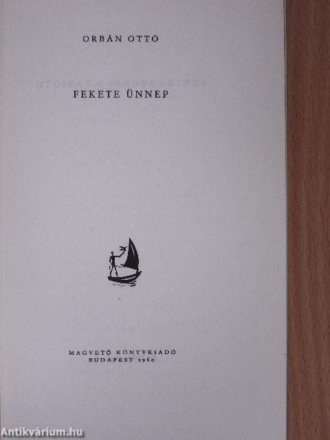 Fekete ünnep (dedikált példány)