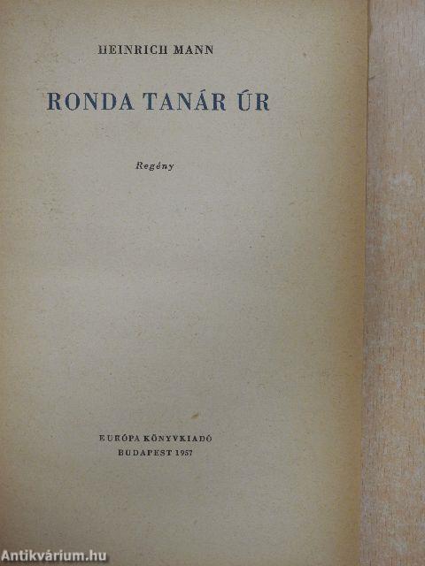 Ronda tanár úr