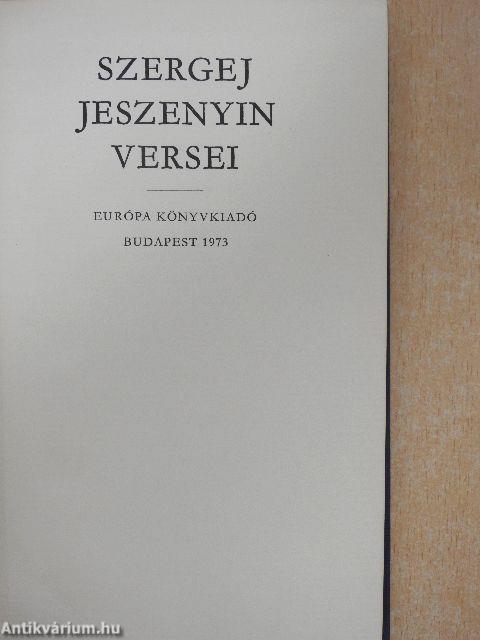 Szergej Jeszenyin versei