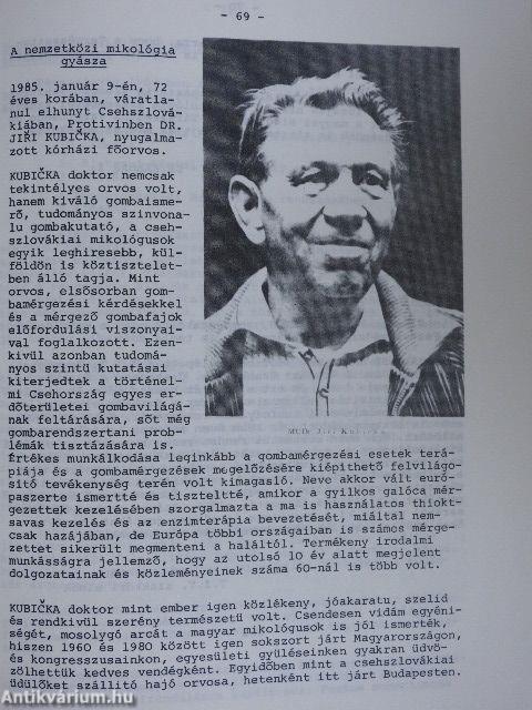 Mikológiai Közlemények 1985/1-2.