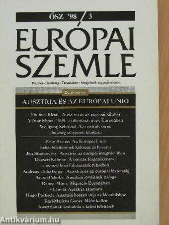 Európai Szemle 1998/3. Ősz