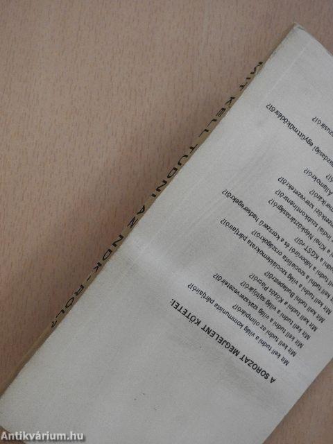 Mit kell tudni a Német Demokratikus Köztársaságról?