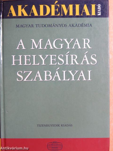 A magyar helyesírás szabályai