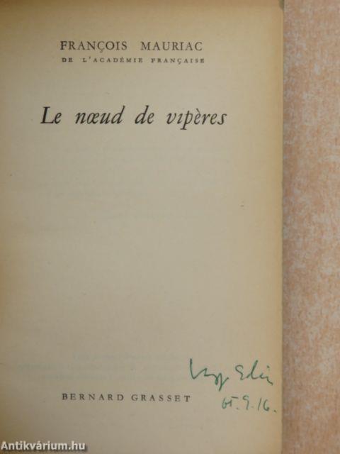 Le noeud de vipéres