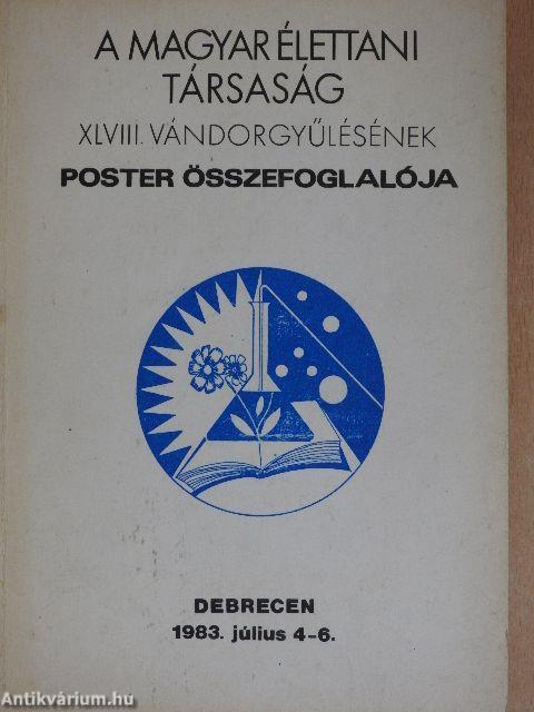 A Magyar Élettani Társaság XLVIII. vándorgyűlésének poster összefoglalója