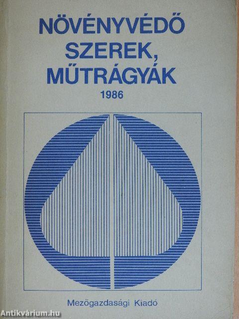 Növényvédő szerek, műtrágyák 1986